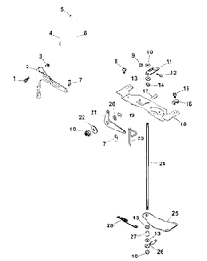 Part Location Diagram of KH-24-126-219-S Cub Cadet Control Bracket